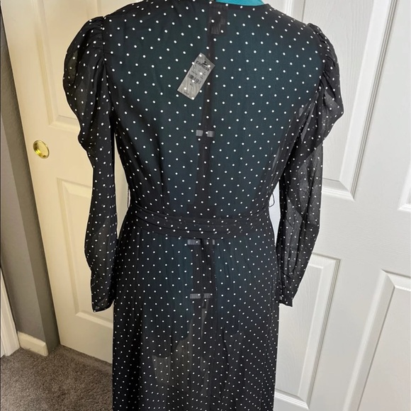 NWT Express Sheer Polka Dot Long Duster - Picture 5 of 8